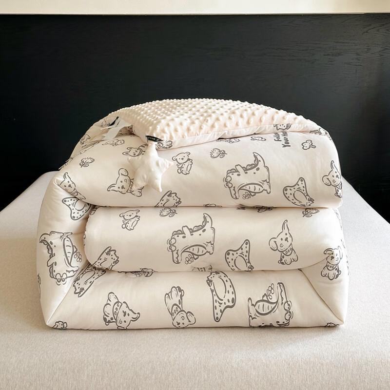 Manis All-Season Knitted Cotton Bean Fleece Quilt