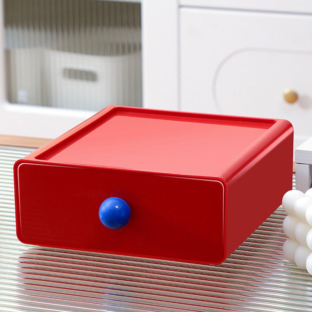 Dopamine Desktop Organizer Box Stackable Plastic Case for Efficient Office and Home Use Storage Container for Makeup