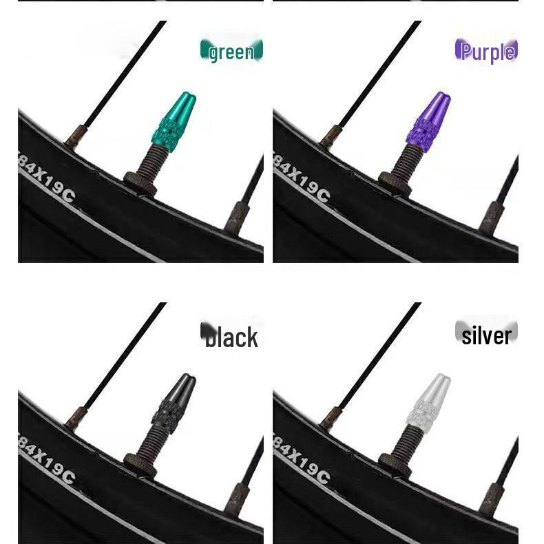 Colorful Aluminum Presta Valve Cap for Bicycles
