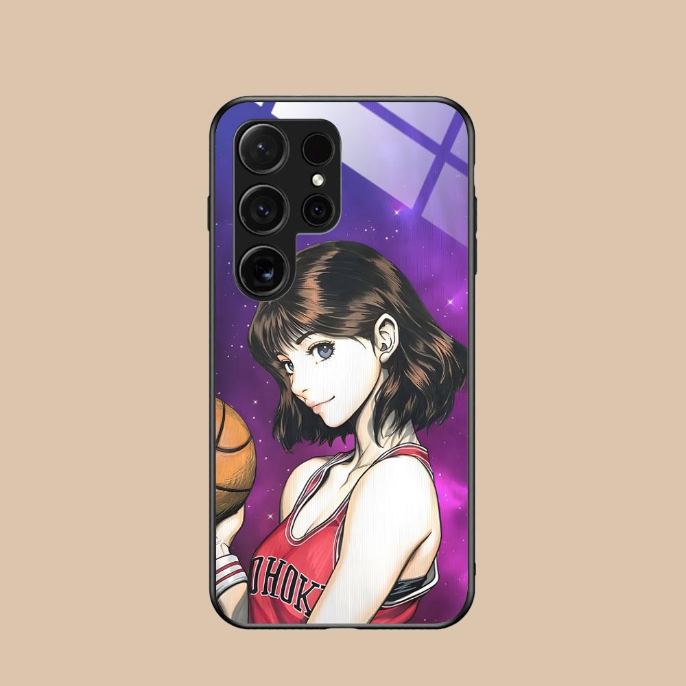 Anime Slam Dunks Phone Case for Samsung Galaxy A56 55 54 53 52 51 36 35 34 23 16 15 5G Glass Colorful Cover Smartphone Luxury