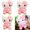 Cuscino Peluche a Forma di Cuore Carino Hello Kitty Grande e Morbido Regalo per Bambini di Tutte le Età