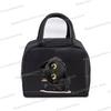 Anime Comic Cat Print Lunch Bag Women And Kids Funny Kitten Graphics Bento Thermal Handbags Thickened Insulation Lunch Box Bag