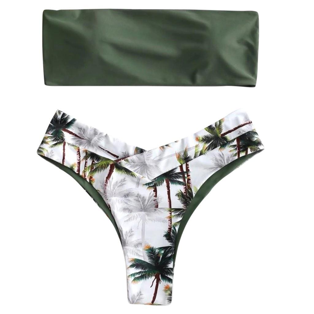 Sexy Women Bikini Set Print Padded Swimwear Bathing Swimsuit Beachwear