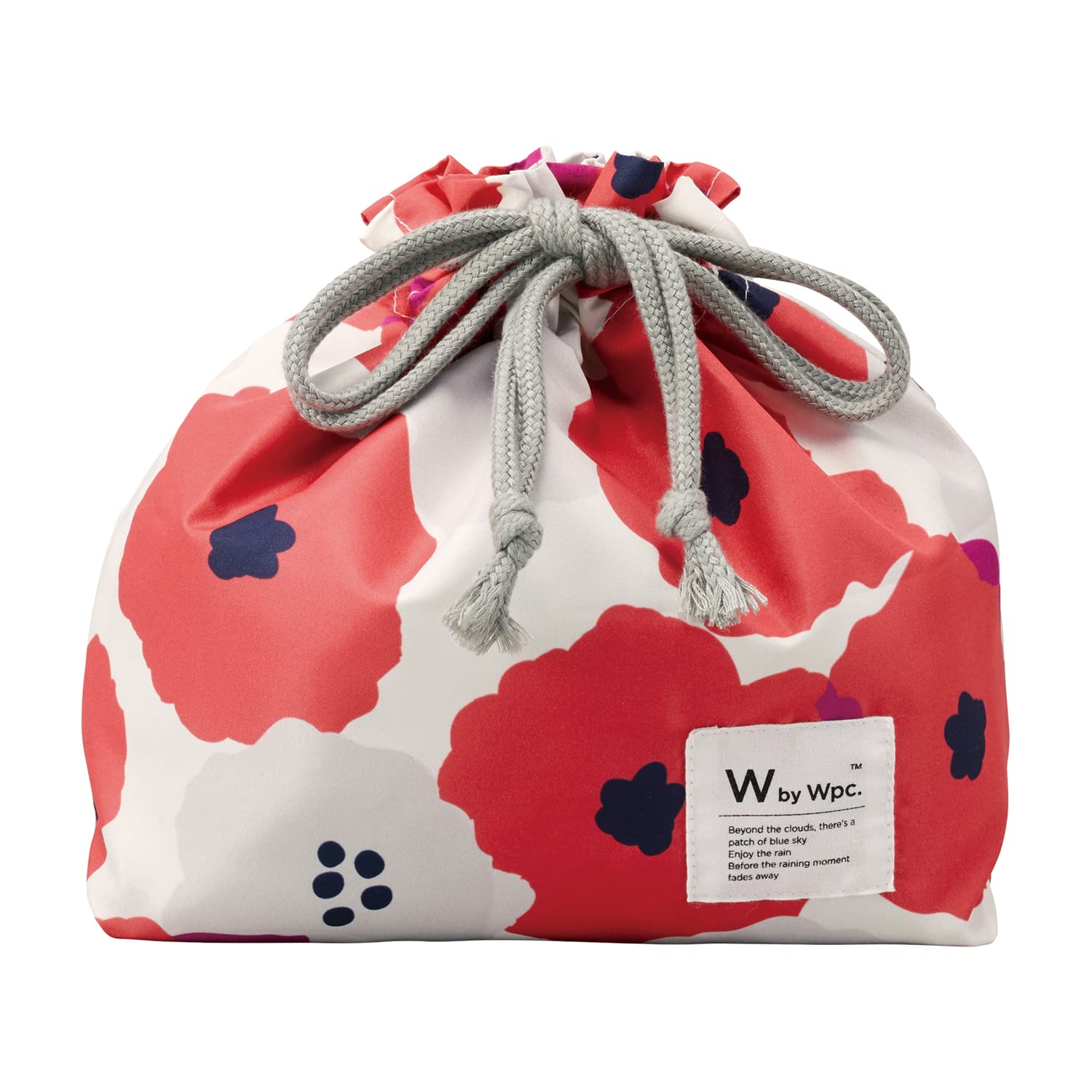 Patterns Lunch Drawstring Peony Lunch Simple Insulated Ice Pack Bento Cutlery Stylish and Wpc. Bag, Design, Red, Water-Repellent, Women s, Bag,