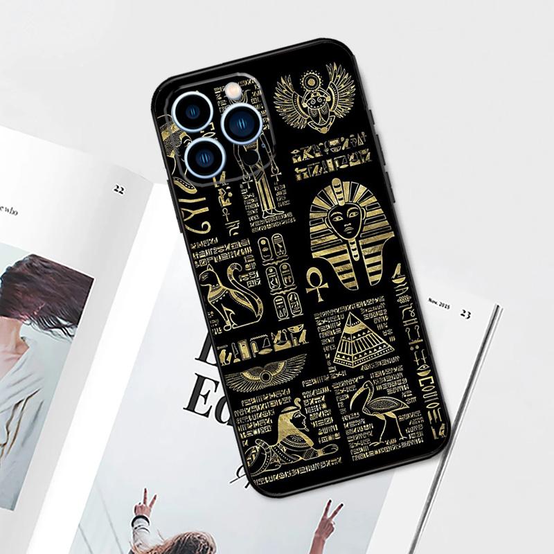 

Чехол Sacred Eye of Horus Egypt Fresco для iPhone 15 14 13 12 11 Pro Max Mini Cover X XR XS SE 8 7 14 15 Plus, аксессуары iPhone 13