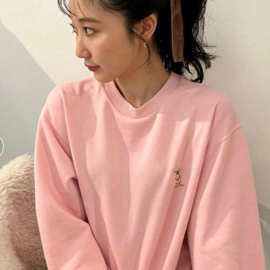 Lily Bear Pink Cropped Sweatshirts