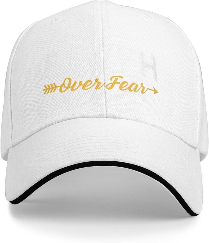 Faith Over Fear Christian Graphic Polyester Trucker Cap Adjustable Unisex Adult Baseball Hat