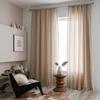 Cotton Linen American Geometry Home Window Curtain Embroidered Edge Blackout Drapes Curtains Living Room Bedroom Kitchen Window