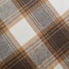 Classic Plaid Cushion Cover - Brown, Yellow & Rustic Red Throw Pillowcase with Zipper for Cozy Home Decor