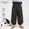MOMOCO Boys' Plaid Casual Trousers