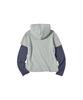 COMONINOZ W Eyelet Print Hoodie T-Shirt [Gray]