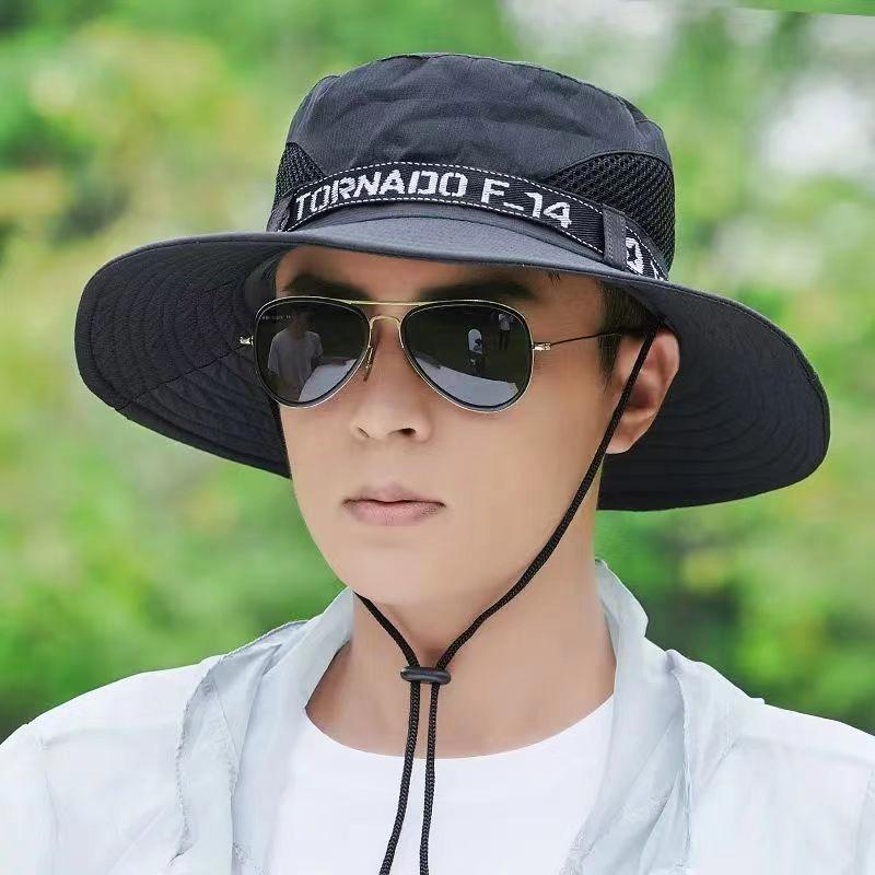 Hat Men s Sun Hat Outdoor Summer Travel Leisure Korean Version Fisherman Hat Men s Mountain Climbing Fishing Sun Hat чёрный