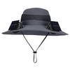 Solar Fan Hat with Solar/Charging Fan Sunshade Fishing Hat Waterproof Large Edge Cooling Hat for Outdoor Riding Hiking Fishing