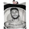 Black White Sports Portrait Print Blanket Flannel Blanket Throw Blanket Warm Blanket Gift Blanket Minimalist Fan Bed Wrap