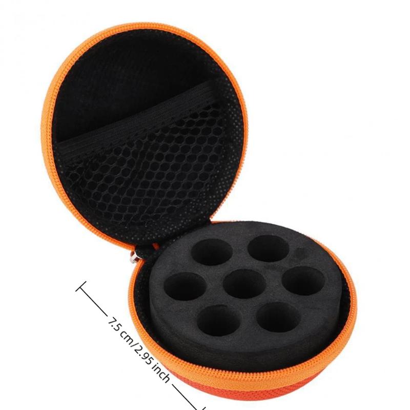 1Pcs Gel Container Storage Bag Mini Bottle Box Oil Organizer Travel Carryinig Holder 7 Compartments Essential Oil Case