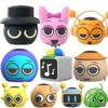 5 peças Caixa Sprunki Conjunto Completo Figuras Sonoras Ativadas por Toque Personagem de Jogo PVC Colecionável Brinquedo Musical Decoração de Mesa Presente de Feriado
