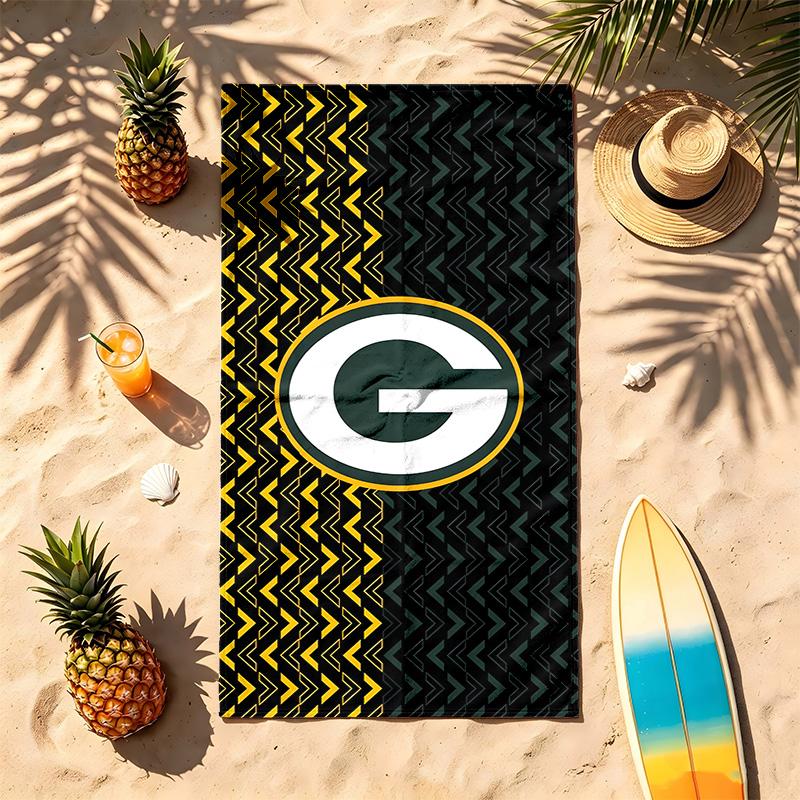 Green Bay Packers (19) Téma Ručník na pláž Odolný vůči písku Měkký a pohodlný Vhodný k bazénu Kempování Jóga a Potápění Cestovní