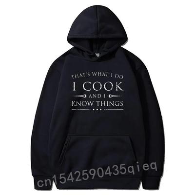 Cucino e So Cose Felpe con Cappuccio Divertente Regalo Chef Fantasy Sconto Top da Uomo Felpa con Cappuccio Top e Felpe Leisure a Maniche Lunghe