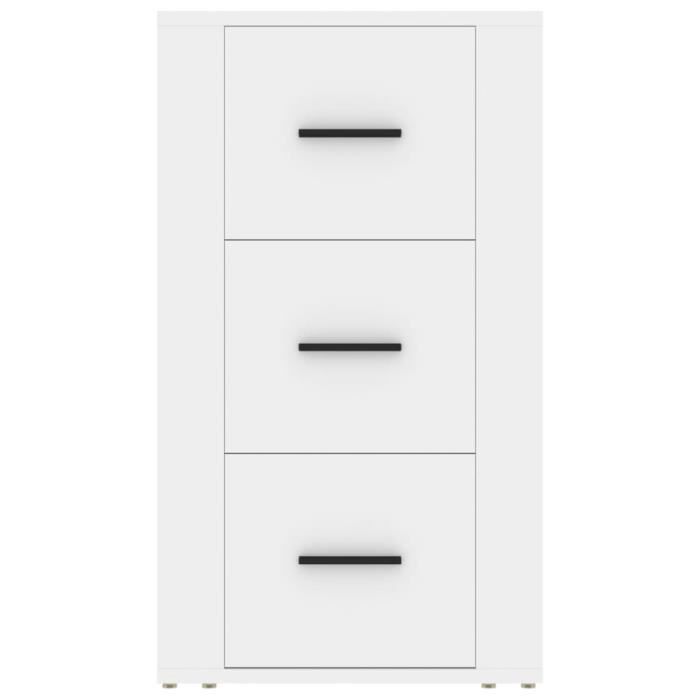 819420 vidaXL White Buffet 40x33x70 Cm Engineered Wood