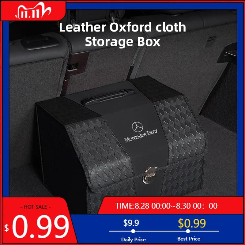 GLC GLB Kožená úložná krabice do kufru auta Taška na ukládání a organizaci Pro Mercedes Benz AMG GLE GLS CLS GLC CLA GLA GLK ML C197 R231 W167 W