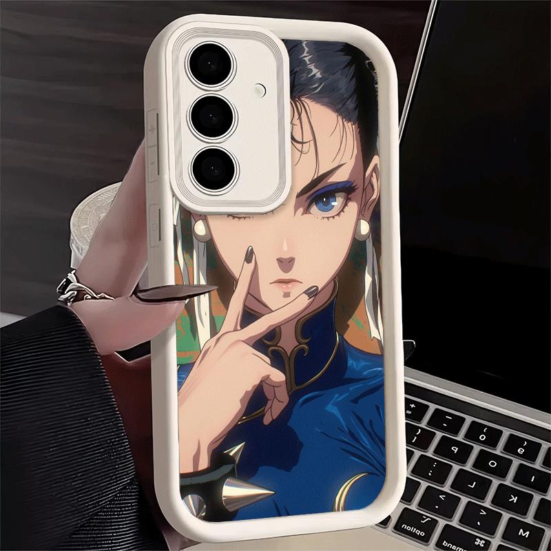 Phone Case for Samsung Galaxy S26 S25 Ultra S24 FE ChunLi S-Street F-FighterS Shell S23 Plus S22 + S21 S20 5G Soft Silicone Fund