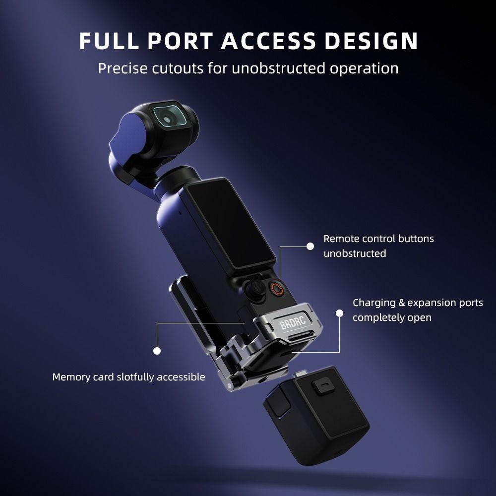 Aluminum Alloy Magnetic Adapter Frame Mount Base for DJI Osmo Pocket 4/3 Gimbal Camera Accessories