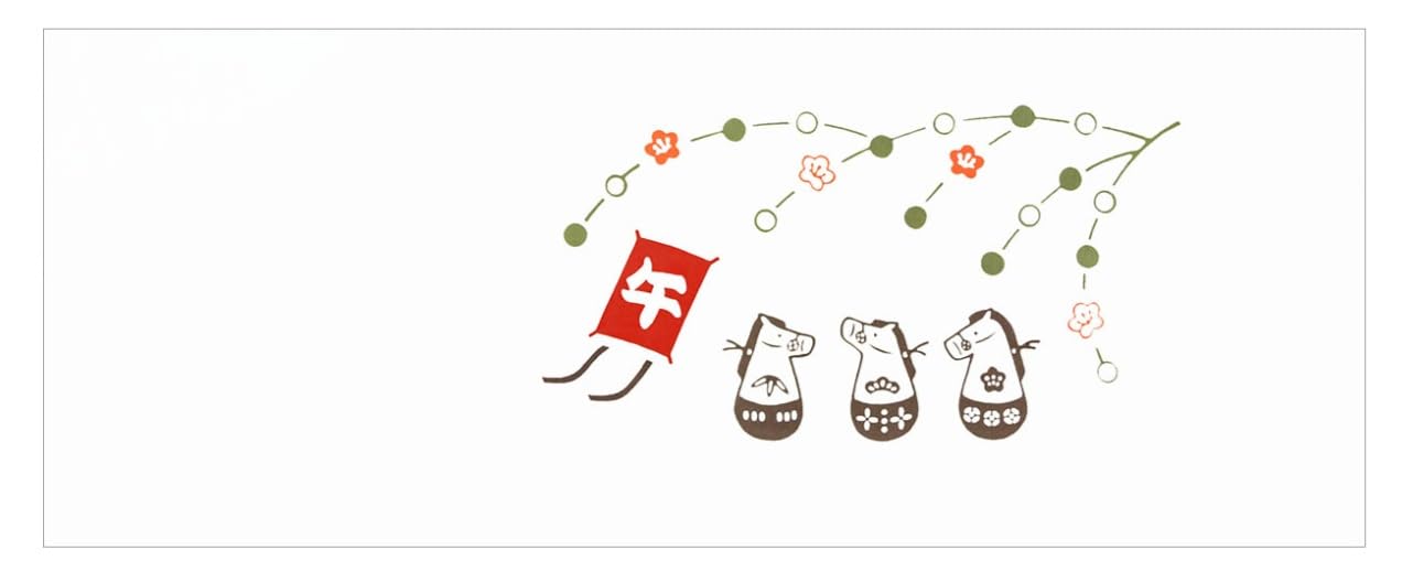 

Todaya Shoten Тэнугуи Ручная Лошадь с Коконом Насиен-дзомэ Полотенце, Рисунок, 2026-12 белый