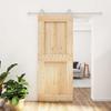 VidaXL Sliding Door and Hardware Kit 85x210 Cm Solid Pine, Interior Door, Interior Barn Door 3203092