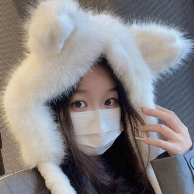 Winter Warm Daily Functional Animal Ear Fur Hat