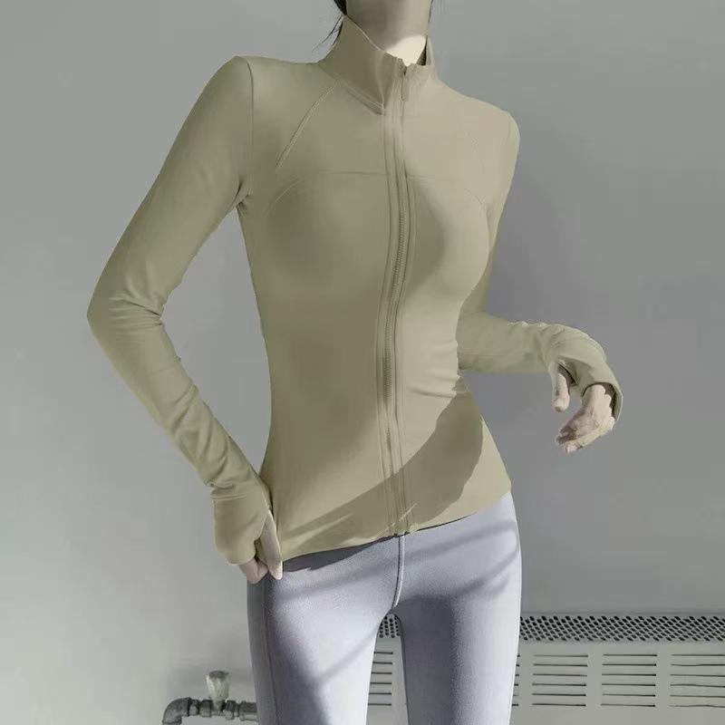 Women s Long Sleeve Running Jacket AutumnWinter Fitness Yoga Wear 2025 S 1698₽