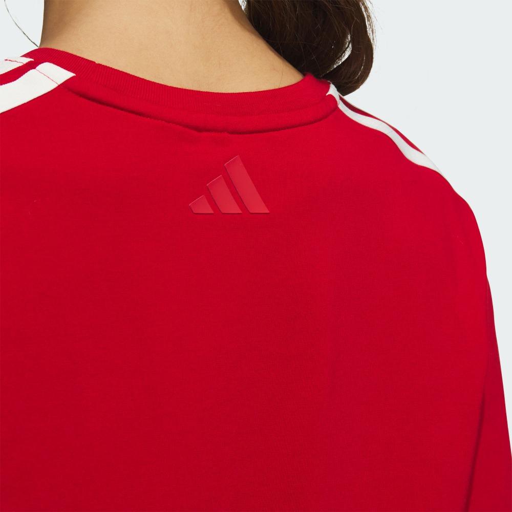 Adidas Cny Comfortable Casual Simple Short Sleeve T-Shirt Women Tops Red JM8836