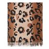 New soft and warm imitation cashmere leopard print fringed scarf high-end women's scarf shawl
