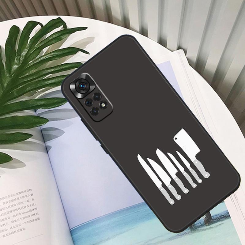 Cooking Chef Knives Funda For Xiaomi Redmi Note 14 10 11 12 13 15 Pro Plus Case For Redmi 15 15C 14C 12C 10C 13C