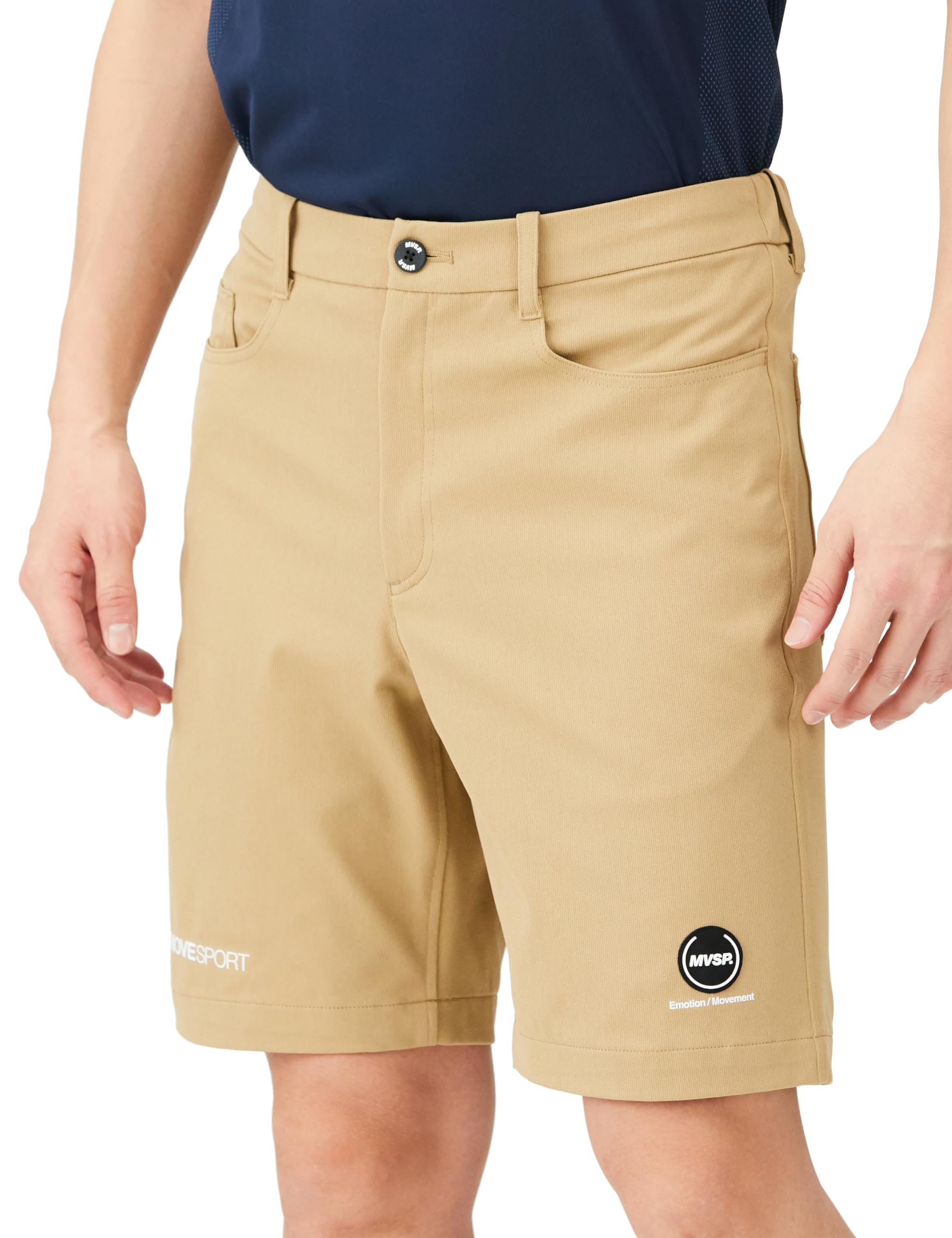 

stretch chino UV protection left and right hip belt front BG M [Move Sports] Shorts, Descente, 4-way shorts, (UPF50+), pockets, loops, opening, men s