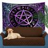 SHRAPHY Viking Tapestry 80x60 Inches Magic Pentagram Tapestry Bohemian Style Plant Patterns Wall Poster Hanging Tapestry for Living Room Bedroom