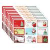 90pcs/10sheets Christmas Stickers Gift Box Wrapping Decoration Paper Label Sticker Name Tag 2025 Merry Christmas Decor New Year