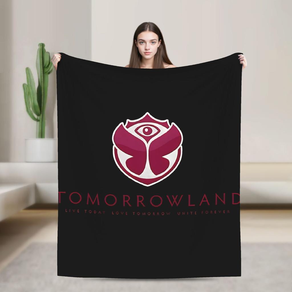 Soft Warm Blanket Camping Tomorrowlands Music Festival  Bedding Throws  Flannel Bedspread For Living Room Pattern Sofa Bed Cover