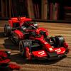 Non-Toxic 335Pcs Red Racing Car Building Blocks Toys Model Race Car Assemble Puzzle Bricks Toy Sets For Kid Desktop Ornament Gifts