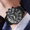 2/4PCS Men Watch Set Business Fashion Quartz Watch Bracelet Necklace Ring Set Suitable for Daily Clothing Matching Perfect Gift