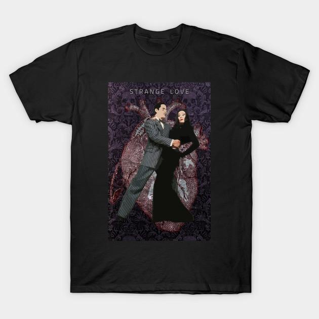 

Men Black Print T-shirt Strange Love No-Cut Transfer Paper Print Cotton Tshirt XL чёрный