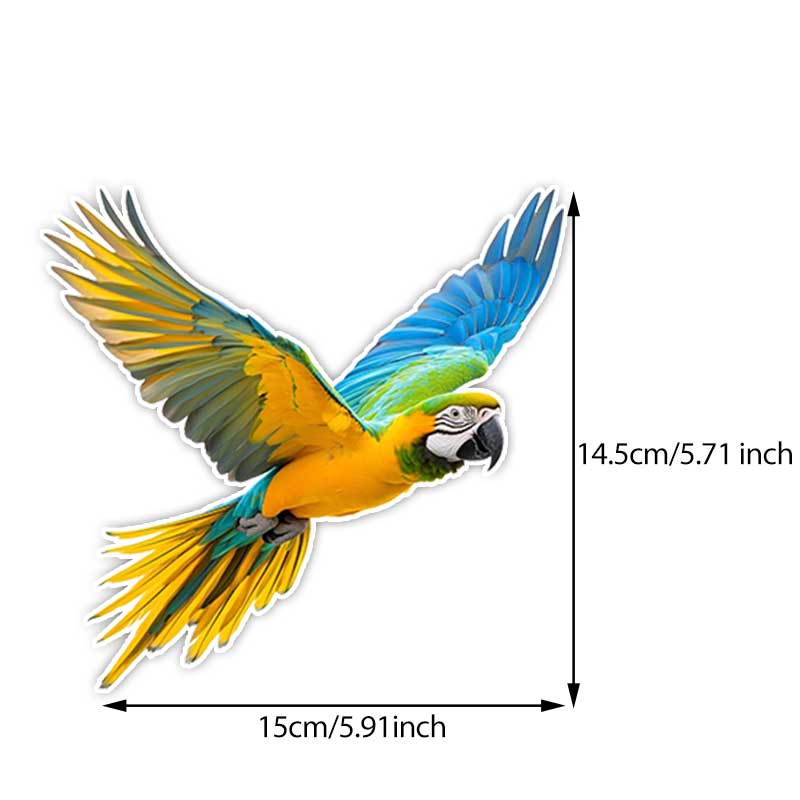 Car Stickers Colorful Parrot Animal Waterproof Styling Automobiles Motorcycle Exterior Accessories Vinyl Decals TM313