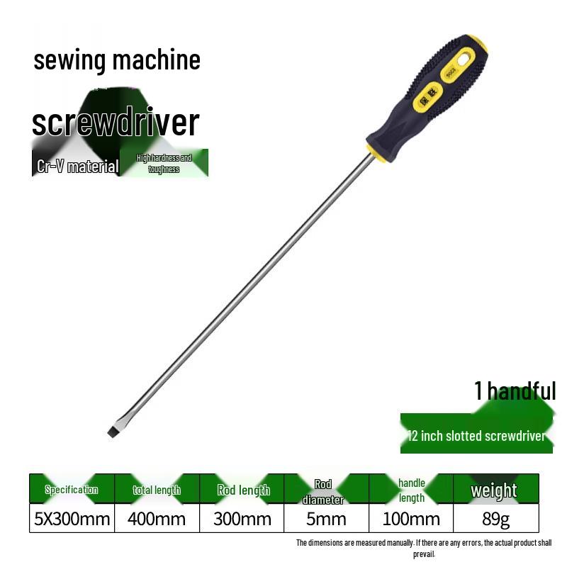 Nähmaschinen-Schraubendreher-Set: Kreuz-/Flachkopf, Verlängert, Groß, Stark magnetisch, Kleine und Große Größen