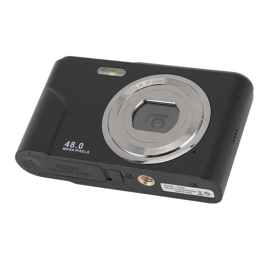 1080P Digital Camera for Kids Adults 48MP   Camera with 16X Digital Zoom 2.4 Inch   Display Compact Point and Shoot Camera Anti Shake