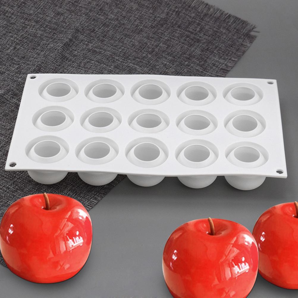 Julaften 15 Hulrom Epledesign Silikonkakeformer Sjokolademousse Bakverk Bakeformer