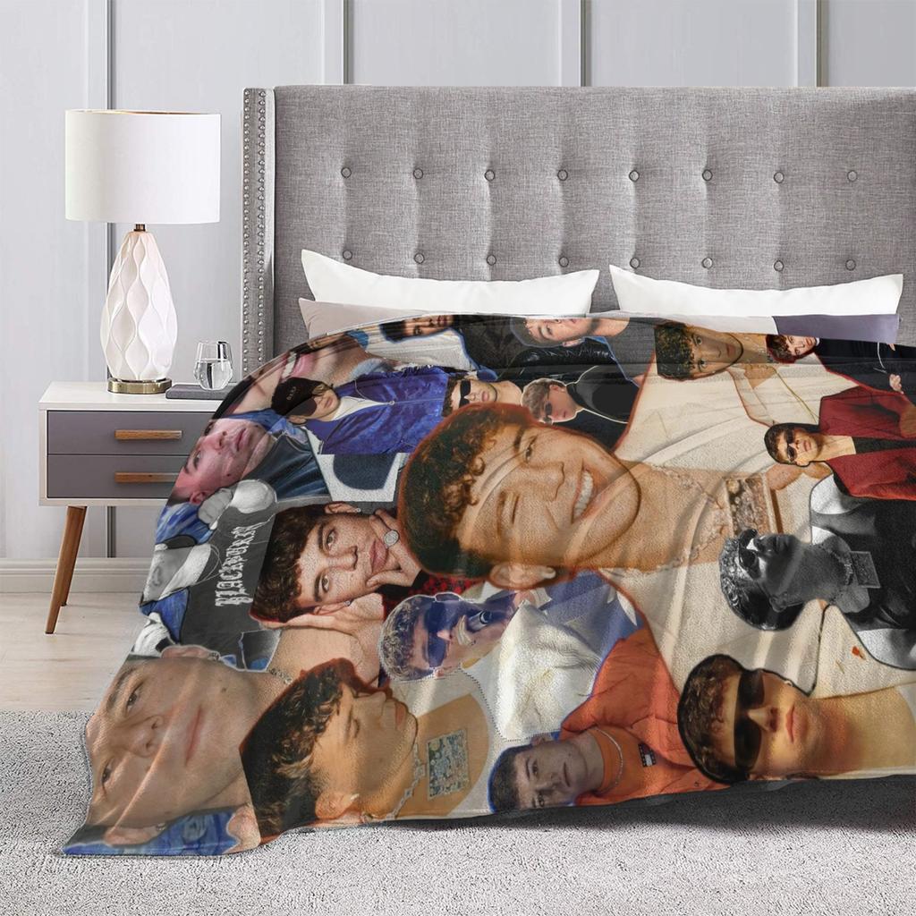 Rapper Quevedo Graphic Blanket Decorative Flannel Throw Blanket For Home Decor Warm Soft Custom Quality Bedspread Gift