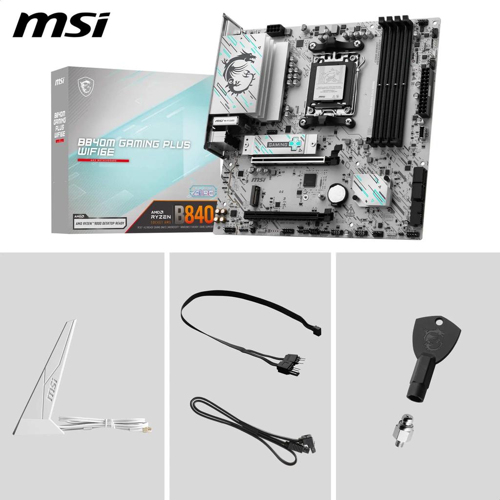 MSI B840M GAMING PLUS WIFI6E Gaming Motherboard MB6805 Micro-ATX