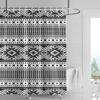 Decorazione casa tende da doccia bagno tessuto tenda impermeabile Soggiorno Moderno Nordico Moderno motivo geometrico semplice