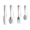 Cutlery Set for 6 Stainless Steel Dinner Western Tableware Cutipol for for Home Dishwasher Tableware Dinner Wedding Storage Box Silver 24-piece