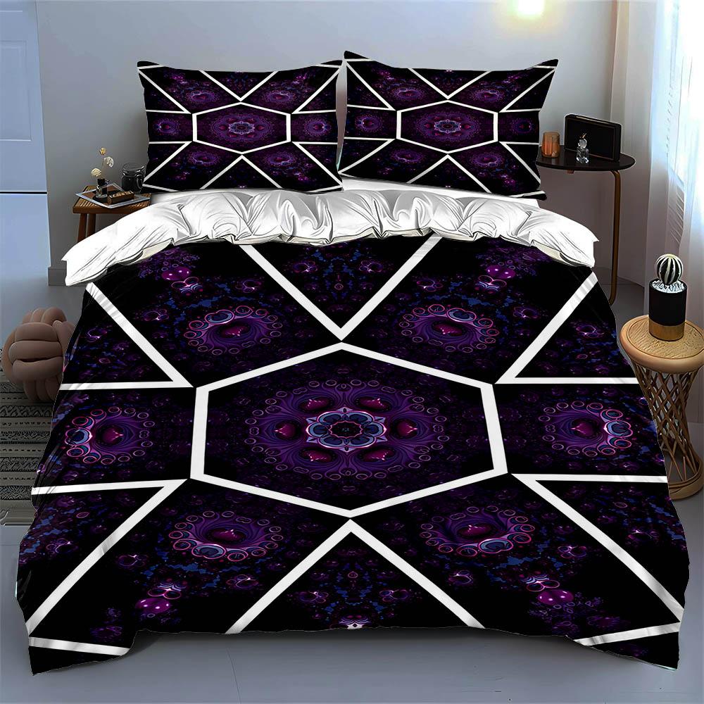 Geometric, kaleidoscopic, vibrant. Bedding Duvet cover sets Duvet covers Pillowcases gifts (1 * Duvet Cover 2 * Pillowcases, without duvet insert)