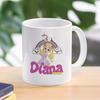 Tazza da Caffè Kids Diana And Roma Show Design Creativo Tazza in Ceramica Tazza per Acqua Latte Amici Ragazze Ragazzi Regalo per Bambini 11oz
